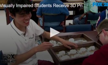 Visually Impaired Students Receive 3D Printed Yearbook