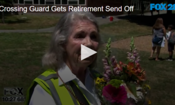 Crossing Guard Gets Retirement Send Off