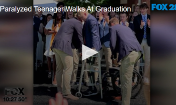 Paralyzed Teenager Walks At Graduation