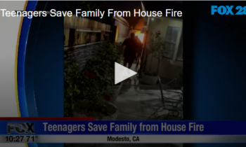 Teenagers Save Family From House Fire