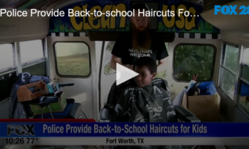 Police Provide Back-to-school Haircuts For Kids