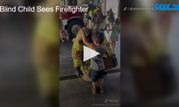 Blind Child Sees Firefighter