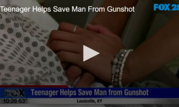 Teenager Helps Save Man From Gunshot