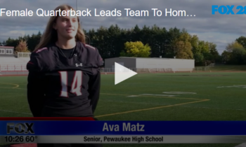 Female Quarterback Leads Team To Homecoming Victory