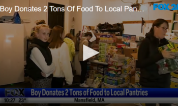 Boy Donates 2 Tons Of Food To Local Pantries