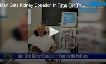 Man Gets Kidney Donation in Time for the Holidays