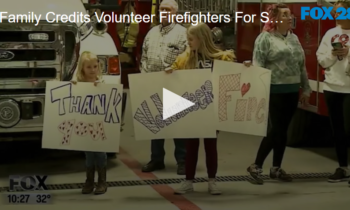 Family Credits Volunteer Firefighters for Saving Little Girl