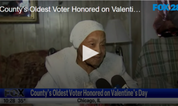 County’s Oldest Voter Honored on Valentine’s Day