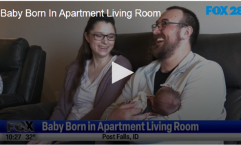 Baby Born In Apartment Living Room