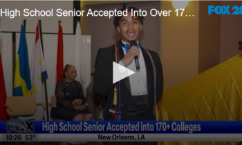 High School Senior Accepted into Over 170 Colleges