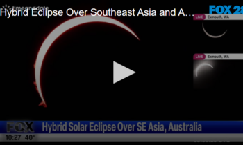 Hybrid Eclipse Over Southeast Asia and Australia