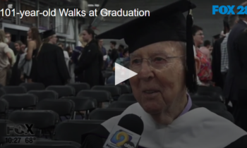 101-Year-Old Walks at Graduation