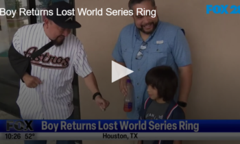 Boy Returns Lost World Series Ring