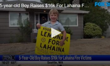 5-Year-Old Boy Raises $16k for Lahaina Fire Victims