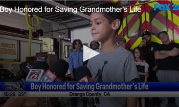 Boy Honored for Saving Grandmother’s Life