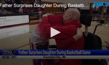 Father Surprises Daughter During Basketball Game