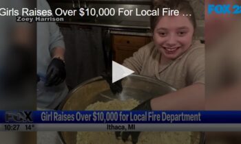 Girls Raises Over $10,000 For Local Fire Department