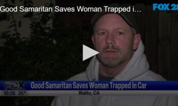 Good Samaritan Saves Woman Trapped in Car