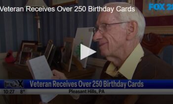 Veteran Receives Over 250 Birthday Cards