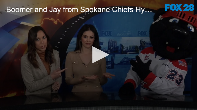 2024-04-01 at 09-54-41 Boomer and Jay Stewart from the Spokane Chiefs Visit Good Day Studio for Playoff Hype FOX 28 Spokane