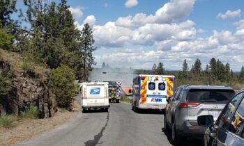 No one injured in barn fire near Sunset Hill