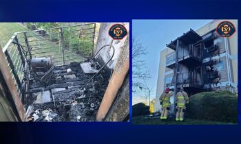 Friday morning apartment fire leaves 4 adults, 4 children displaced