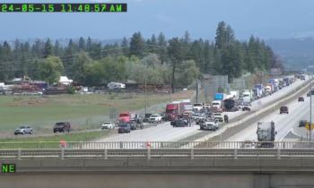 All lanes of westbound I-90 blocked for crash