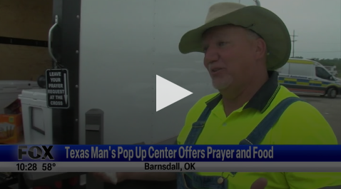 Texas Man's Pop-up Center Offers Prayer And Food May 10th 2024