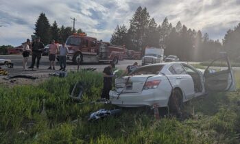 4 injured, 1 in critical condition in 3-car crash near Clayton