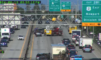 Car crash on I-90 near Jefferson Street causes traffic delays