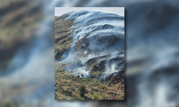 Major wildfire burning in Snake River Canyon