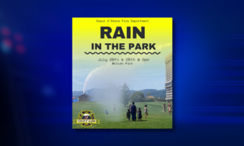 Coeur d’Alene Fire Department hosts ‘Rain in the Park’ event