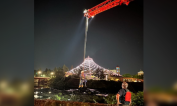 Spokane Fire Department rescues woman from Riverfront Park rocks on 4th of July