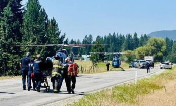 Multiple people life-flighted after crash involving several motorcycles in  Bonner County