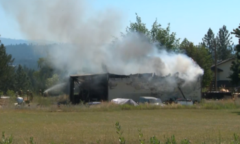 Shop fire in Colbert prompts road closure and investigation