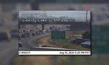 I-90 crash near Liberty Lake slows traffic