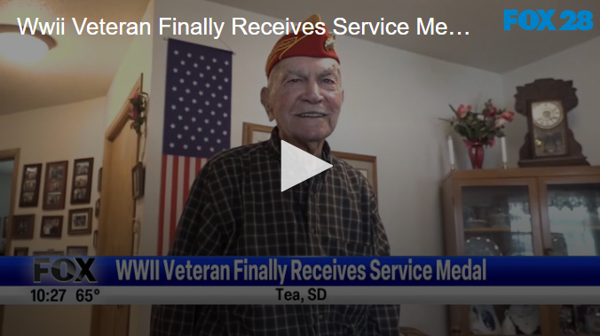 WWII Veteran Finally Receives Service Medal August 27th 2024