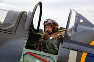 91-year-old woman achieves lifelong dream of flying in a Spitfire warplane