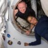 Astronauts stranded in space making pizza and dressing like pirates