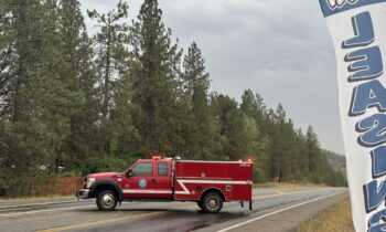 Brush fire near Dartford as Spokane County fire districts respond to downed power line