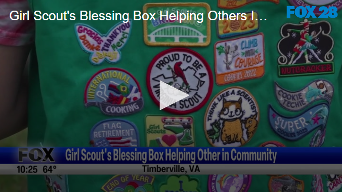 Girl Scout's Blessing Box Helping Others In Community September 19 2024