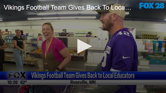 Vikings Football Team Gives Back To Local Educators September 20 2024