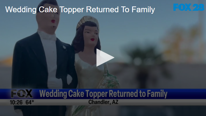 Wedding Cake Topper Returned to Family September 24 2024