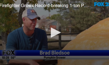 Firefighter Grows Record-breaking 1-ton Pumpkin October 15th 2024