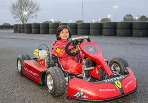 Four-year-old racer dreams of driving in Formula 1 one day