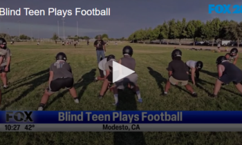 Blind Teen Plays Football November 5th 2024