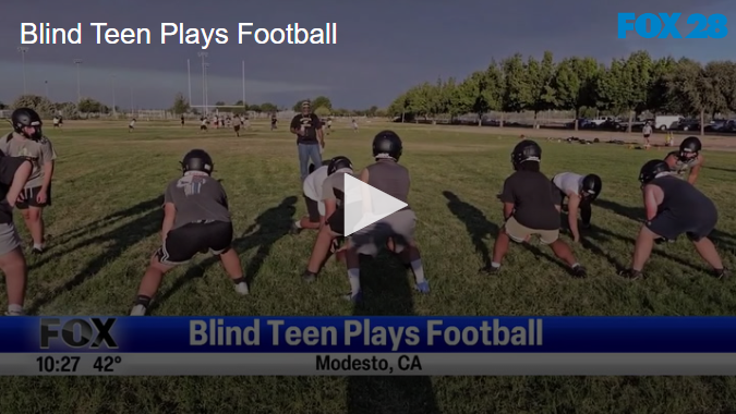 Blind Teen Plays Football November 5th 2024