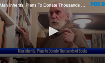 Man Inherits, Plans To Donate Thousands Of Books November 6 2024