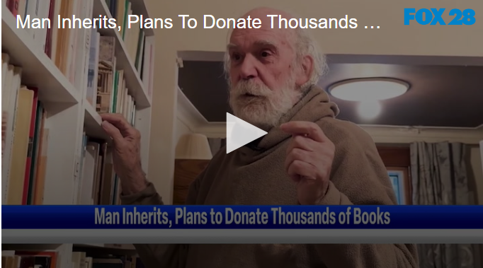 Man Inherits, Plans To Donate Thousands Of Books November 6 2024