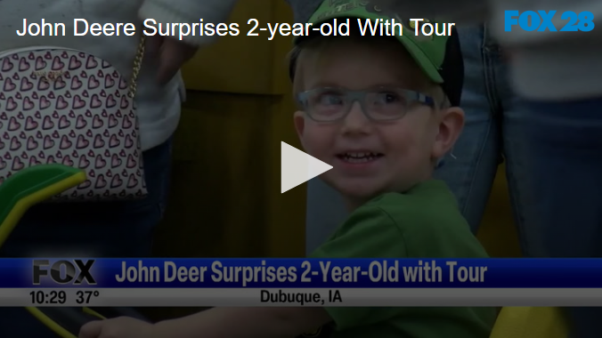 John Deere Surprises 2-year-old With Tour November 27 2024